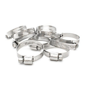 Pisces 10 Pack 25-38mm Stainless Steel Clips for 32mm hose