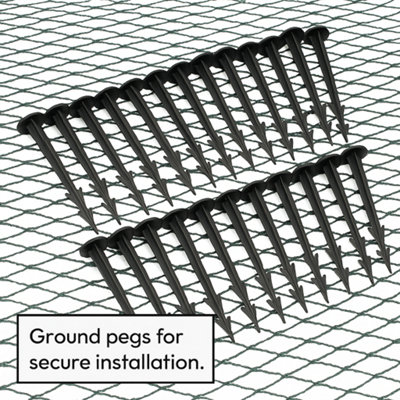 Pisces 10 x 6m Pond Protection Netting with 24 Pegs Cover Net Garden ...