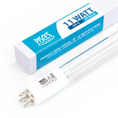 Pisces 11w Watt 4 Pin Linear Pond UV Filter Bulb for Laguna