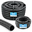 Pisces 15 Metres Of 20mm Corrugated Flexible Black Pond Hose Pipe