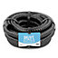 Pisces 2 Metres Of 25mm Corrugated Flexible Black Pond Hose Pipe