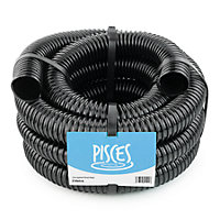 Pisces 2 Metres Of 40mm Corrugated Flexible Black Pond Hose Pipe