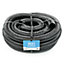 Pisces 20 Metres Of 50mm Corrugated Flexible Black Pond Hose Pipe
