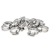 Pisces 20 Pack 16-25mm Stainless Steel Clips for 20mm hose