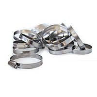 Pisces 20 Pack 51-70mm Stainless Steel Clips for 50mm hose