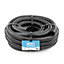 Pisces 20mm (0.75 inch) Black Pond Corrugated Flexible Hose Pipe - 10m Roll