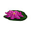 Pisces 3 Pack Large 24cm Purple Floating Lily Artifical Pond Plant Decoration Lillies