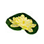 Pisces 3 Pack Large 24cm Yellow Floating Lily Artifical Pond Plant Decoration Lillies