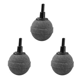 Pisces 3x Pond Airstone Round 40x40mm Ball Diffuser for Air Pumps