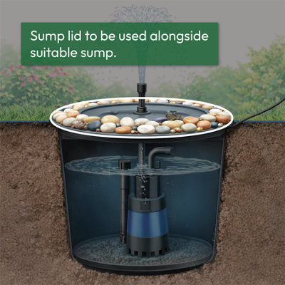 pisces-45l-pond-sump-lid-round-top-garden-water-feature-tub-pebble-pool
