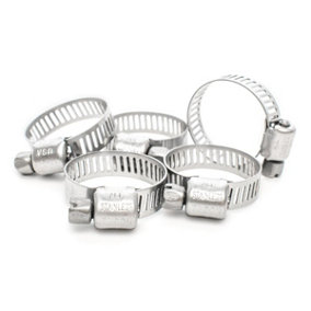 Pisces 5 Pack 16-25mm Stainless Steel Clips for 20mm hose