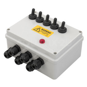 Pisces 5 Way Garden Switch Box - Outdoor use