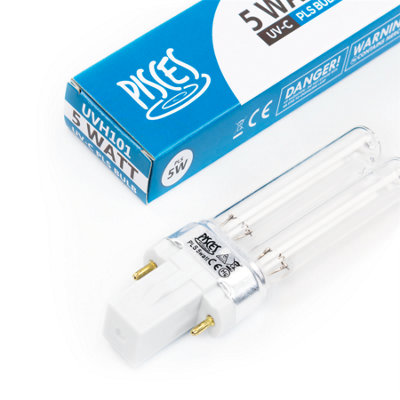 Lampadina UV-C Pisces PLS 9W Per Filtri Laghetto E Chiarificatori – Ricambio Per Oase, Hozelock, Fish Mate, Blagdon | Lunghezza 166 Mm