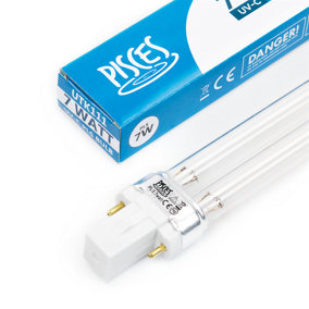 Pisces 7w (watt) PLS Replacement UV Bulb Lamp for Pond Filter UVC