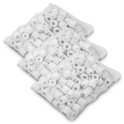 Pisces Ceramic Aquarium Biological Filter Media Rings 3x 500g (1500g