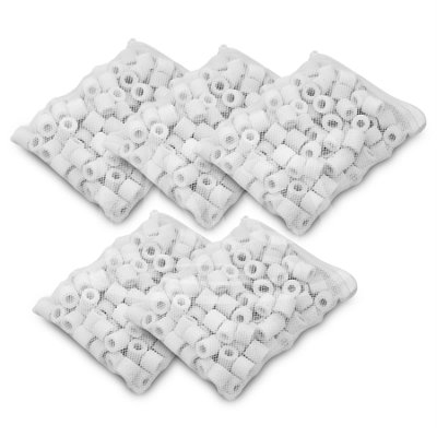 Pisces Ceramic Aquarium Biological Filter Media Rings 5 x 500g (2500g