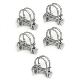 Pisces Double Wire Clips for 12.5mm Pond Hose (5 pack)