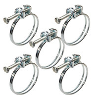 Pisces Double wire clips for 32mm Pond hose (5 pack)
