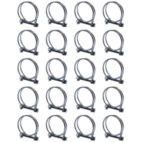 Pisces Double Wire Clips for 38/40mm Pond Hose (20 pack)