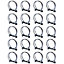 Pisces Double Wire Clips for 50mm Pond Hose (20 pack)