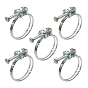 Pisces Double Wire Hose Clips for 25mm Hose (5 pack)