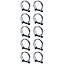 Pisces Double Wire Hose Clips to fit 38/40mm hose (1.5in) Pipe (10 pack)