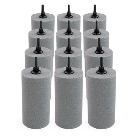 Pisces Pack of 12 Pond Airstone Tall Cylinder 50 x 100mm
