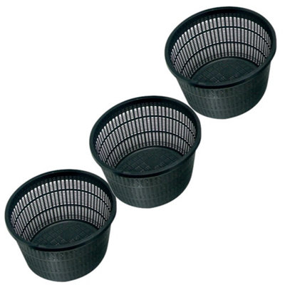 Pisces Pond Round Planting Basket 22 x 12cm - 3 Pack