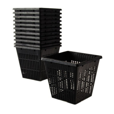 Pisces Pond Square Planting Basket 11 x 11 x 11cm -12 Pack