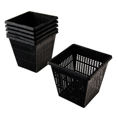 Pisces Pond Square Planting Basket 11 x 11 x 11cm - 6 Pack