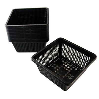 Pisces Pond Square Planting Basket 19 x 19 x 9cm -12 Pack