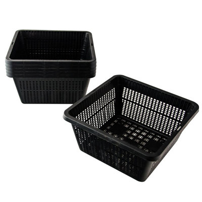 Pisces Pond Square Planting Basket 19 x 19 x 9cm -6 Pack