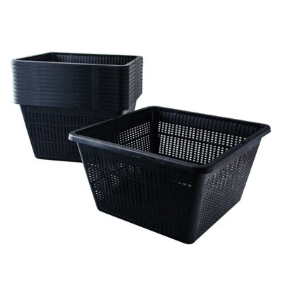 Pisces Pond Square Planting Basket 23 x 23 x 13cm -12 Pack