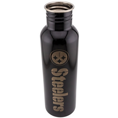 Pittsburgh Steelers Stainless Steel Water Bottle Black/Gold (One Size)