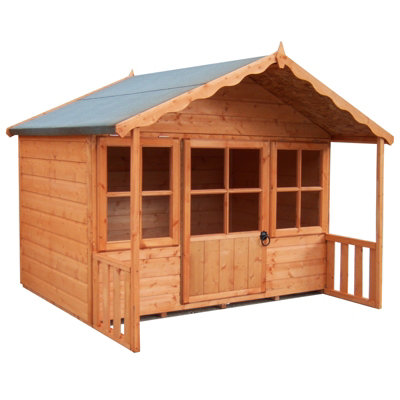 Wooden wendy best sale house b&q