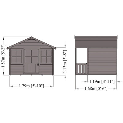 Pixie Playhouse Kid's Wendy House