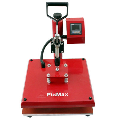 PixMax Heat Press Swing 38 x 38cm, Vinyl Cutter & Printer Sublimation Transfer Bundle