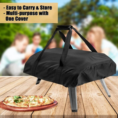 Large Toaster Oven Cover With Pockets - Quilted Appliance Protector For Convection Ovens