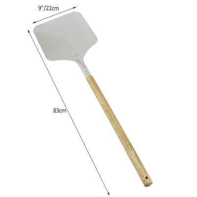 Pizza Peel Oven Shovel 9 inch Bakers Paddle Metal Spade