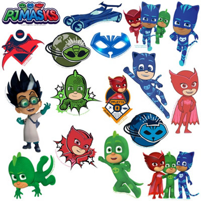 PJ Masks Deluxe orted Designs Stickers (Pack of 50) Multicoloured (One ...