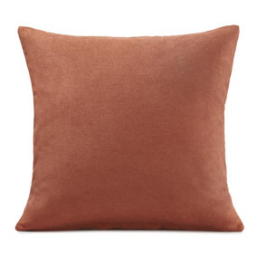 Plain 18" soft touch Velvet chenille cushion. Colour Orange