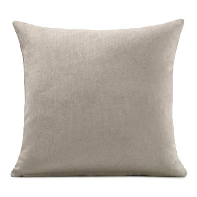 Plain 45cm x 45cm Velvet Chenille Cushion Taupe