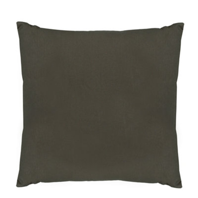 Plain Brown Cotton Indoor Outdoor Garden Furniture Chair Sofa Bench Cushion (L)50cm x (W)50cm