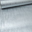 Plain Cassiel Textured Metallic Silver Shimmer Free Match Wallpaper
