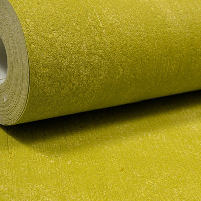 Buy Plain Distressed Light Green Textured Thick Wallpaper J70614 DIY at B&Q