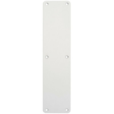 Plain Door Finger Plate 350 x 75mm Satin Anodised Aluminium Push Plate