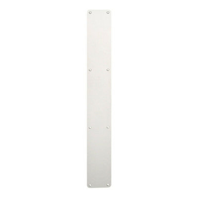 Plain Door Finger Plate 650 x 75mm Bright Stainless Steel Push Plate