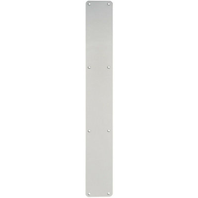 Plain Door Finger Plate 650 x 75mm Satin Anodised Aluminium Push Plate