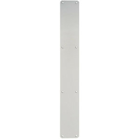 Plain Door Finger Plate 650 x 75mm Satin Anodised Aluminium Push Plate