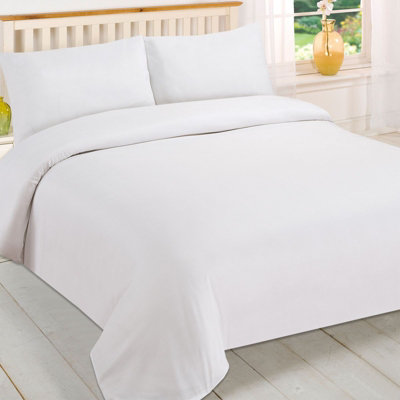 Plain Dyed Duvet Cover with Pillowcase Bedding Set